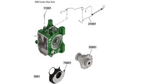 دیفرانسیل برای تراکتور چرخ دار John Deere 6230 6250